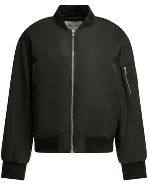IVY & OAK Zip-Up Bomber Jacket - Black