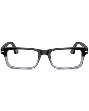 Persol Brille Mit Eckigem Gestell - Schwarz