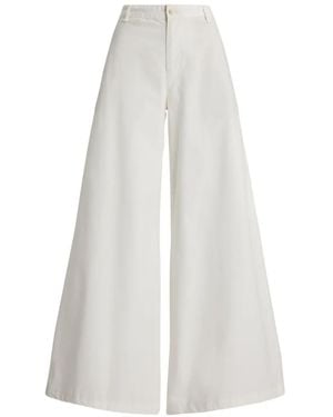 Polo Ralph Lauren Relaxed Wide-Leg Trousers - White
