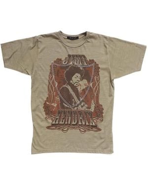 HTC Jimi Hendrix Graphic-Print T-Shirt - Natural