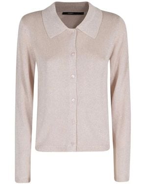 Seventy Collared Buttoned Cardigan - White
