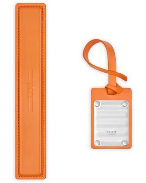 Fpm Milano Gepäckanhänger Aus Leder - Orange