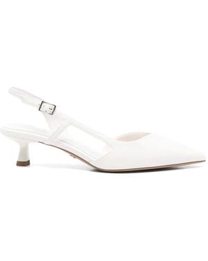 Tamaris Point-Toe Slingback Pumps - White
