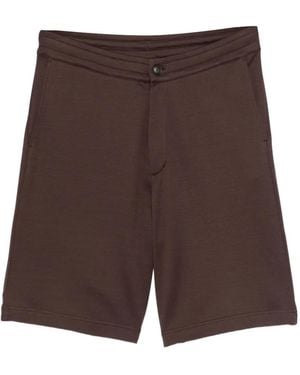 Herno Cotton Bermuda Shorts - Brown