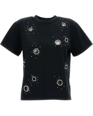 Des Phemmes Embellished T-Shirt - Schwarz