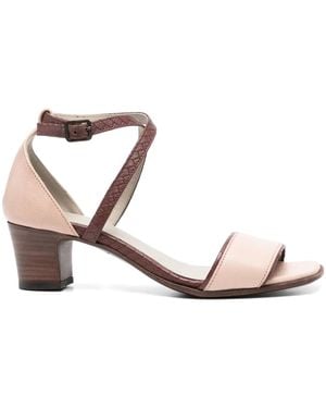 Pantanetti 50Mm Leather-Trim Sandals - Pink