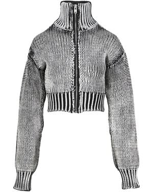 VAQUERA Grob gestrickter Cardigan - Grau