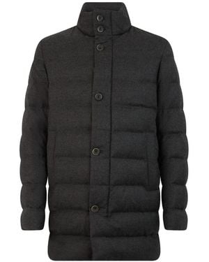 Herno Padded High-Neck Coat - Black