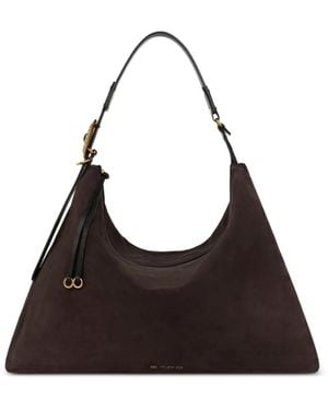 Etro Große Rosette Tasche Aus Wildleder - Schwarz