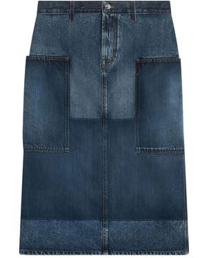 Gucci Midirock aus Denim - Blau