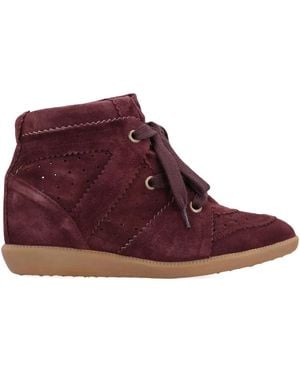 Isabel Marant レースアップ ウェッジスニーカー - レッド