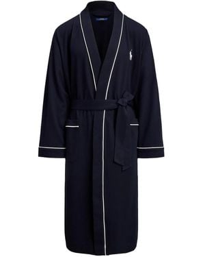 Polo Ralph Lauren Logo-Print Robe - Blue