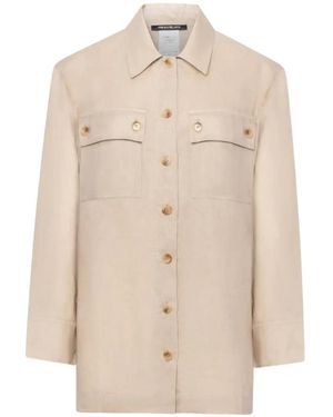Pennyblack Button-Down Flap-Pocket Shirt - Natural