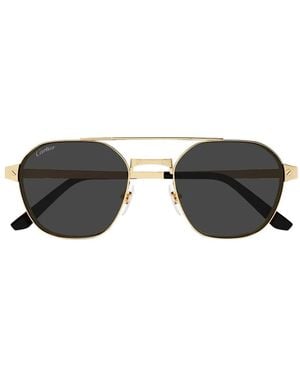 Cartier Getönte Pilotenbrille - Schwarz