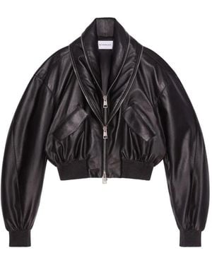 Givenchy Bomber Con Collo A Scialle E Zip - Nero