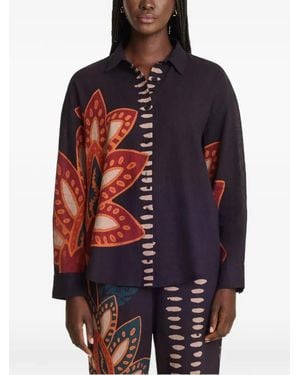Diarrablu Chemise Rina À Imprimé Graphique - Red