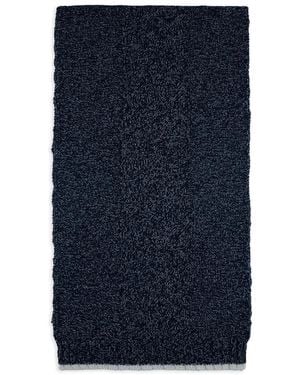 Paul & Shark Ribbed-Trim Scarf - Blue