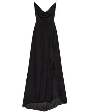 Blumarine Cowl-Neck Gown - Black