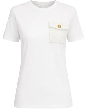 KARL LAGERFELD Pocket T-Shirt - White
