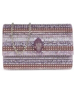 Kurt Geiger Bolso De Mano Party Eagle Con Apliques De Cristal - Morado