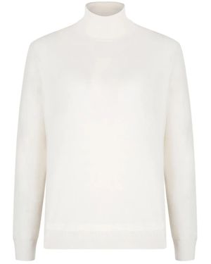 Boglioli Pullover mit Stehkragen - Weiß