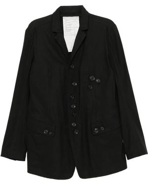 Nude:mm Single-Breasted Blazer - Black