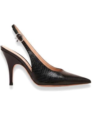 Gianvito Rossi Sofia Slingback Court Shoes - Black