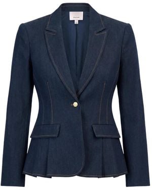 Cinq À Sept Blazer Arlene Con Peplo - Blu