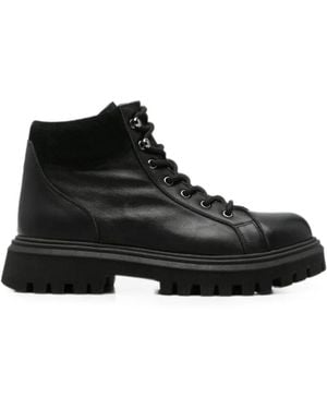 SERGIO MORETTI FIRENZE Lace-Up Chunky-Sole Boots - Black