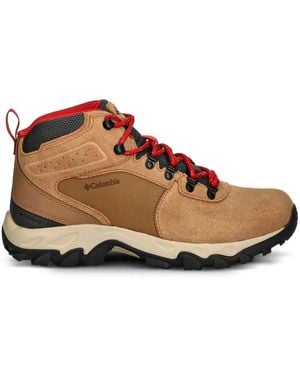 Columbia Lace-Up Suede-Leather Boots - Brown
