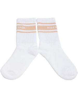HIDE & JACK Calcetines Con Detalles De Rayas - Blanco