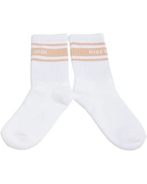 HIDE & JACK Calcetines Con Detalles De Rayas - Blanco