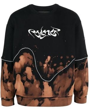 Palmier Logo-Embroidery Cotton Sweatshirt - Black