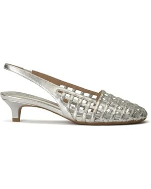 Ash Enji Slingback Heeled Court Shoes - White