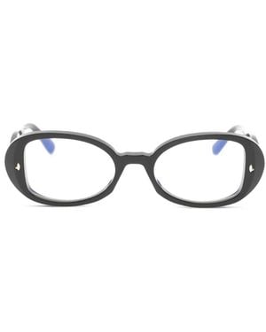 Sestini Eyewear Ventiquattro Brille Mit Ovalem Gestell - Weiß