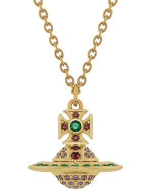 Vivienne Westwood Orb-Pendant Necklace - Metallic
