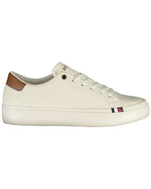 Tommy Hilfiger Baskets Basses Modern En Cuir - White