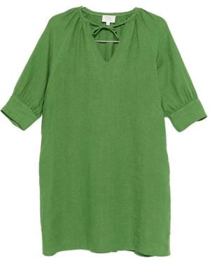 MAISON 123 Vestido Corto Blinny Con Lazo En El Cuello - Verde