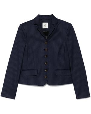 THE GARMENT Pinstriped Blazer - Blue