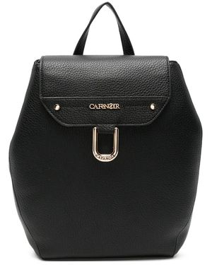 CafeNoir Rucksack Mit Logo-Schild - Schwarz