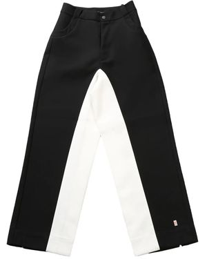 Fax Copy Express Two-Tone Pants - Black