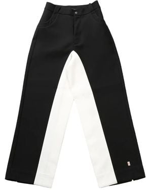 Fax Copy Express Two-Tone Trousers - Black