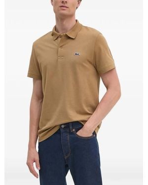 Lacoste Logo-Patch Polo Shirt - Blue