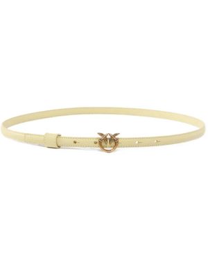 Pinko Love Birds Buckled Belt - Natural