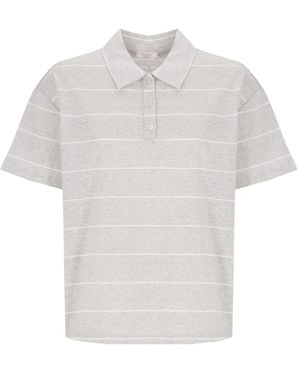 Peserico Gestreiftes Poloshirt - Weiß