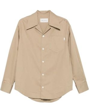 Ami Paris Camisa Con Ribete A Cuadros - Neutro