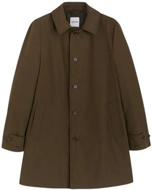 Aspesi Cappotto Con Bottoni - Marrone