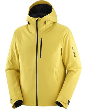Salomon Chaqueta highland con capucha - Amarillo