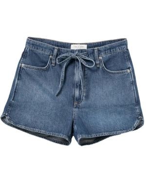 Rag & Bone Shorts Met Trekkoord - Blauw