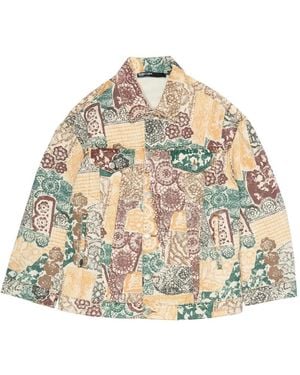 Bimba Y Lola Printed Cotton Jacket - Metallic